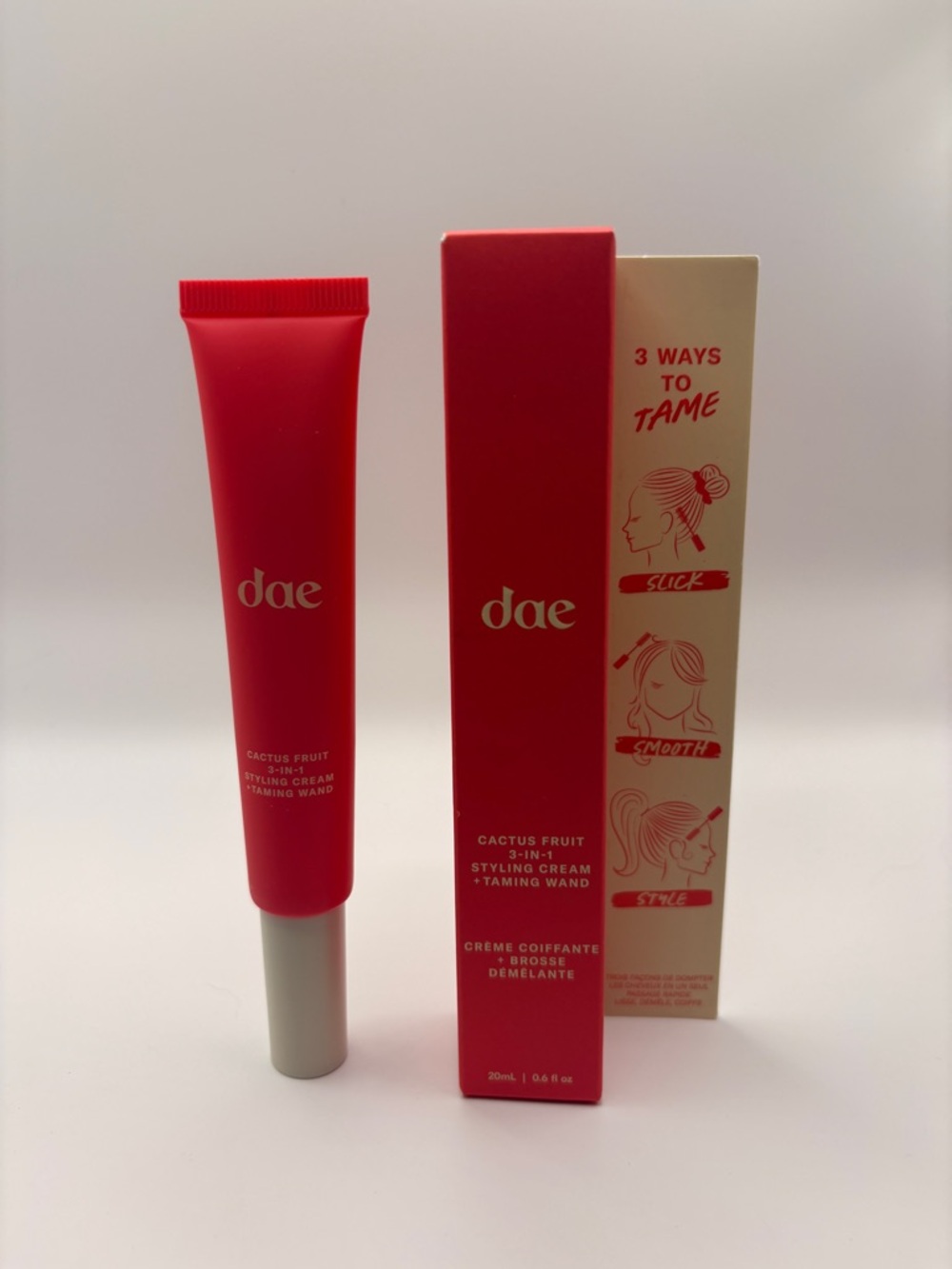dae Cactus Fruit 3-in-1 Styling Cream + Taming Wand 20ml / 0.6 fl oz Vegan New